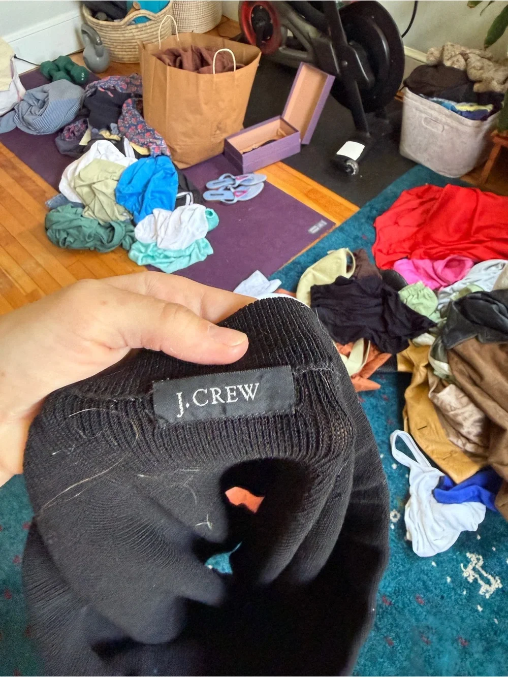 J crew Classic Black A-Line knit - Women's Skirt